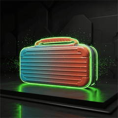 Blue Luggage-Grade Hard Shell Carrying Case for Nintendo Switch 2