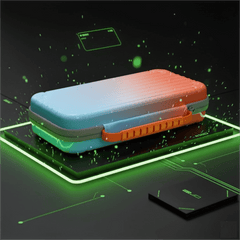 Blue Luggage-Grade Hard Shell Carrying Case for Nintendo Switch 2