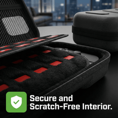 Black Armor Hard Shell Carrying Case for Nintendo Switch 2 - 24 Game Cartridge Slots