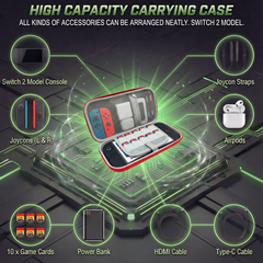 Red Mario Carrying Case Red Nintendo Switch Game Case