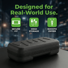 Black Armor Hard Shell Carrying Case for Nintendo Switch 2 - 24 Game Cartridge Slots