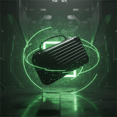 Black Luggage-Grade Hard Shell Carrying Case for Nintendo Switch 2