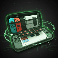 Black Luggage-Grade Hard Shell Carrying Case for Nintendo Switch 2