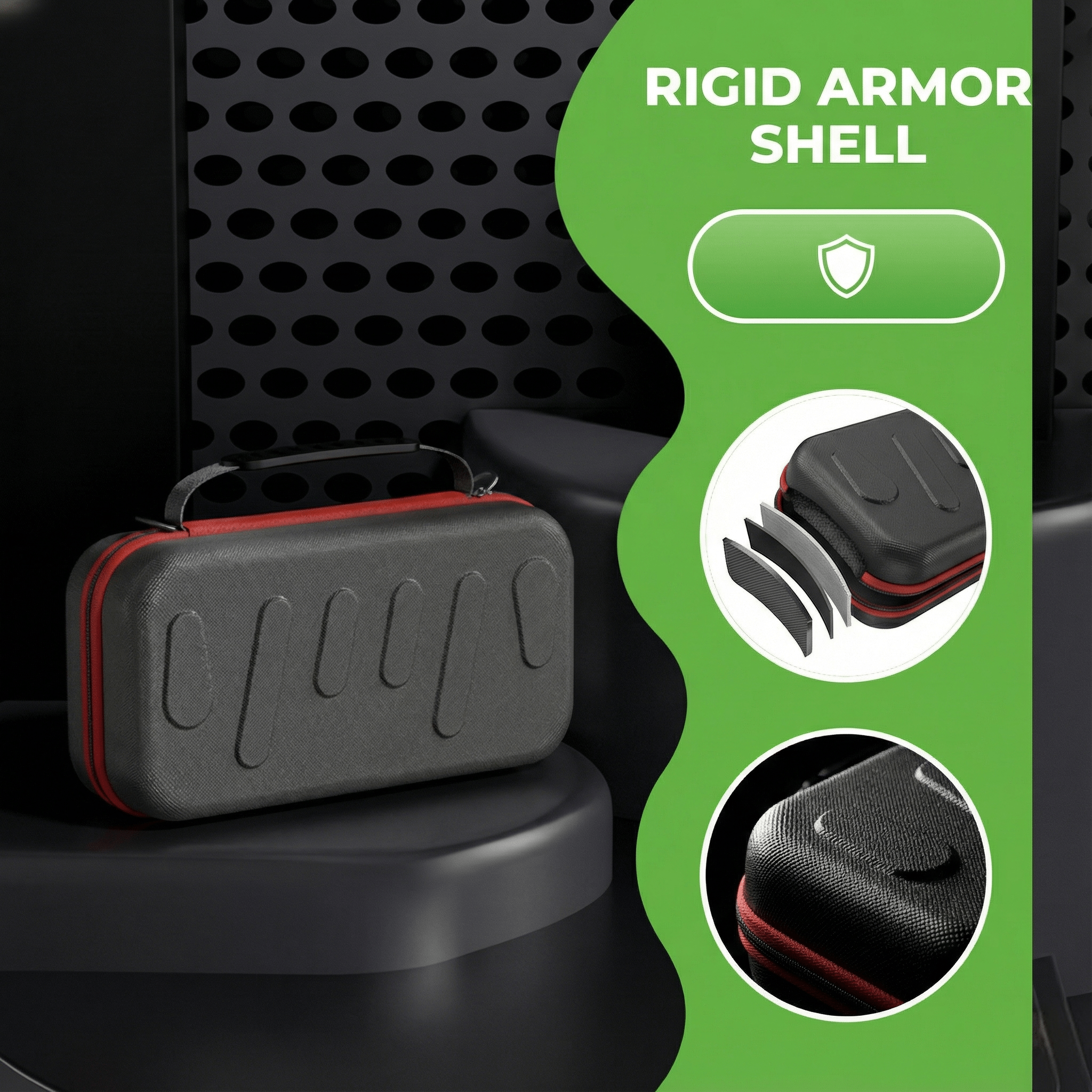 Armor Hard Shell Carrying Case for Nintendo Switch 2 - 24 Game Cartridge Slots