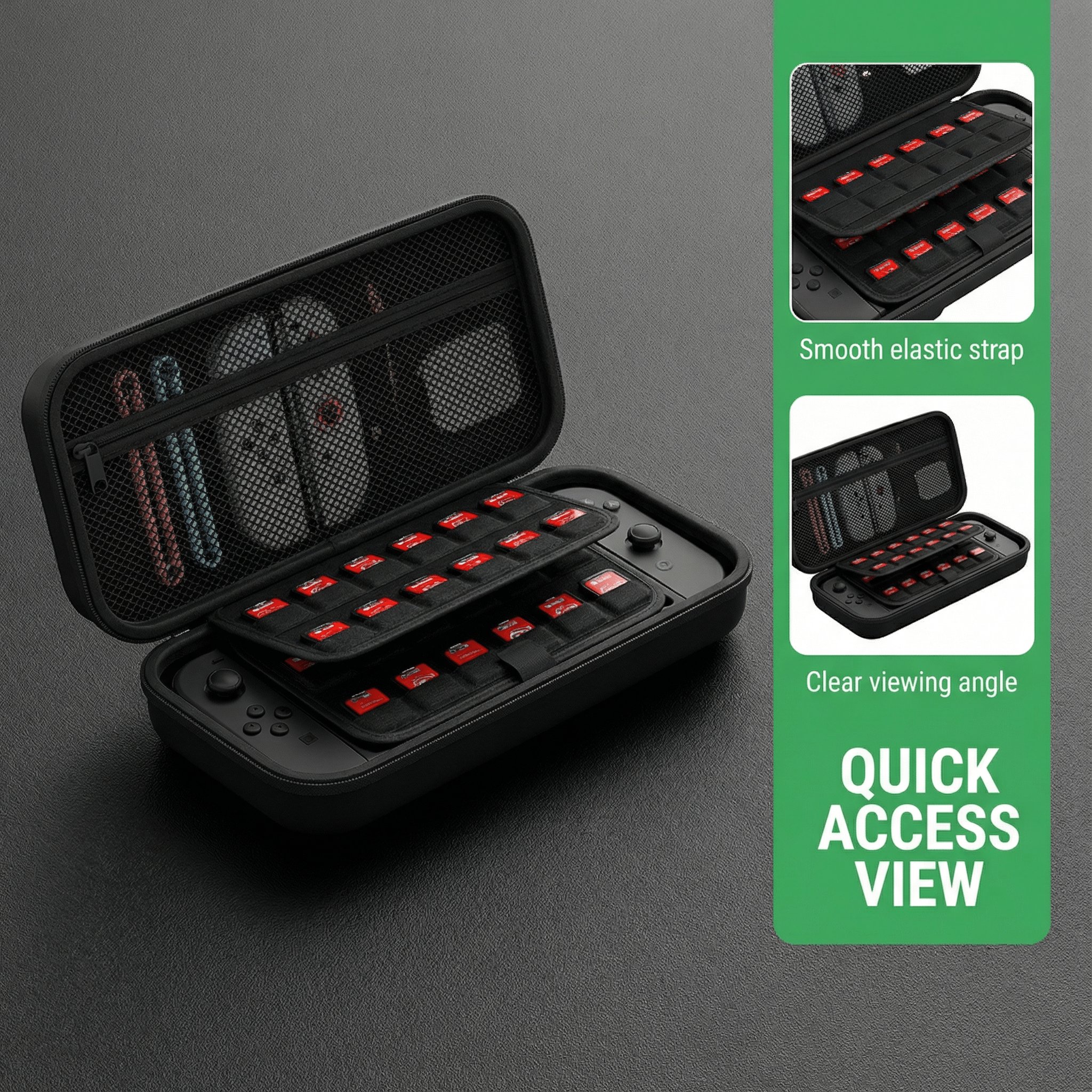 Armor Hard Shell Carrying Case for Nintendo Switch 2 - 24 Game Cartridge Slots