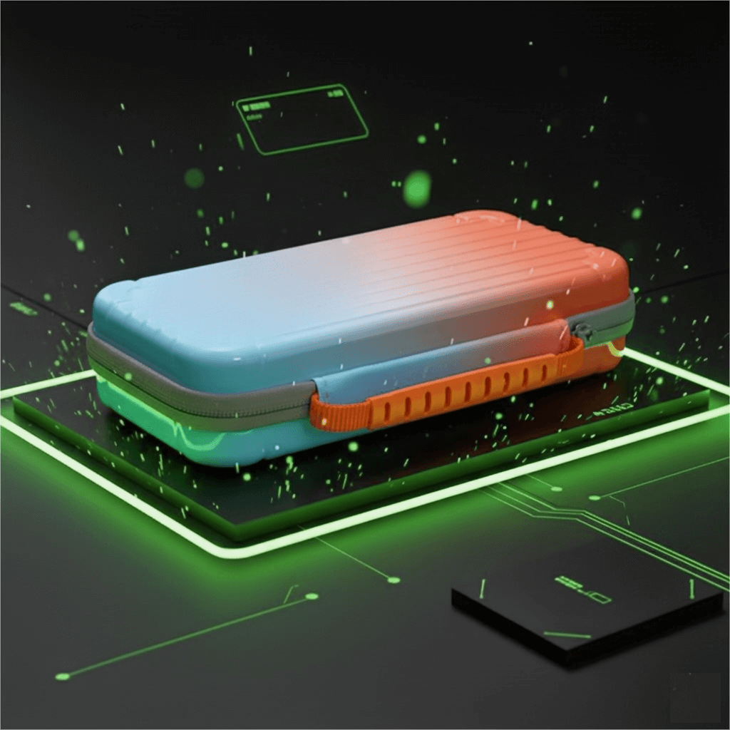 Blue Luggage-Grade Hard Shell Carrying Case for Nintendo Switch 2