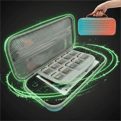 Blue Luggage-Grade Hard Shell Carrying Case for Nintendo Switch 2