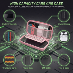 Sakura Bloom Premium Hard Shell Carrying Case for Nintendo Switch 2