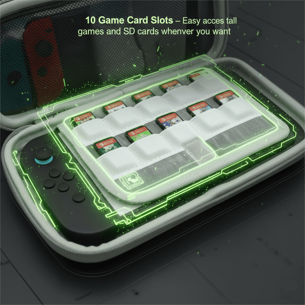 Heavy-Duty EVA Hard Shell Carrying Case for Nintendo Switch 2