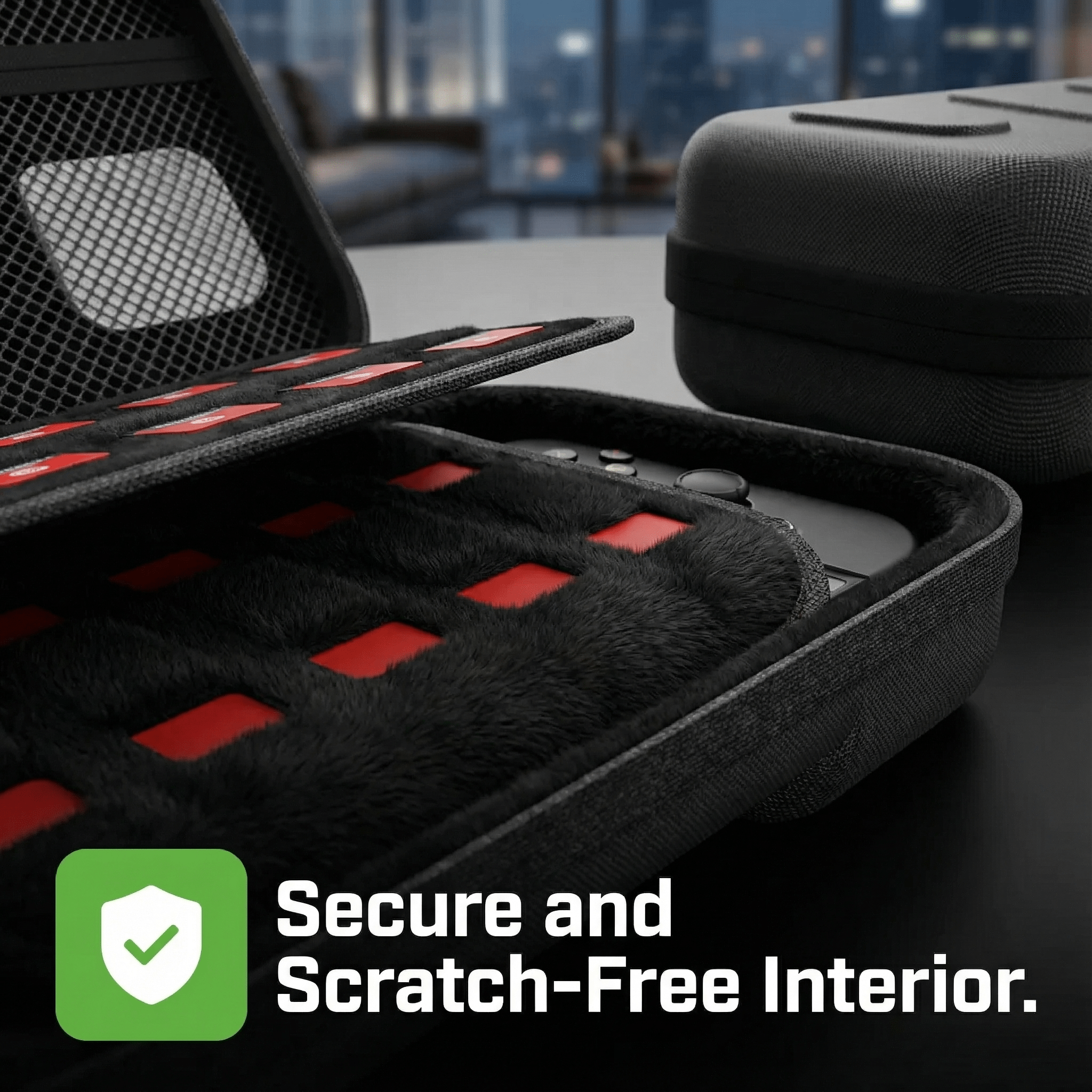 Black Armor Hard Shell Carrying Case for Nintendo Switch 2 - 24 Game Cartridge Slots