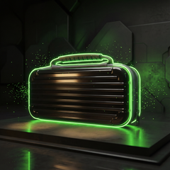 Black Luggage-Grade Hard Shell Carrying Case for Nintendo Switch 2