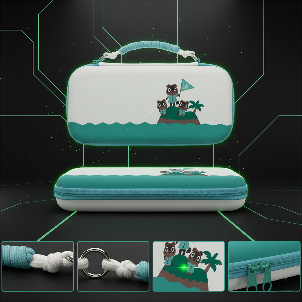 Cute Island Design Switch 2 Carrying Case – Hard Shell Travel Protector with