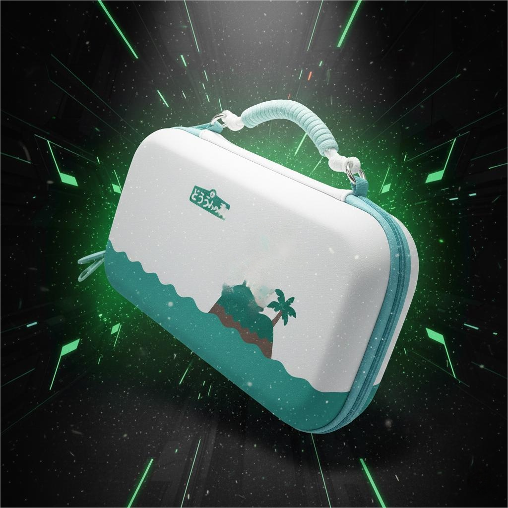 Cute Island Design Switch 2 Carrying Case – Hard Shell Travel Protector with