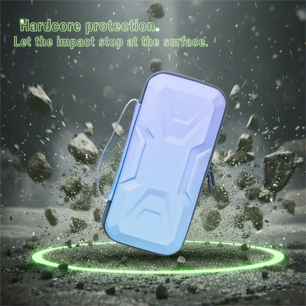 Blue Heavy-Duty EVA Hard Shell Carrying Case for Nintendo Switch 2