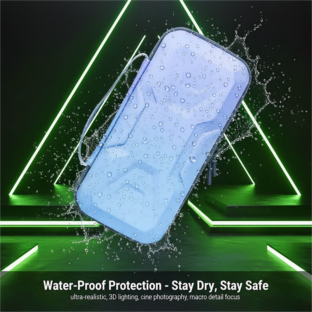 Blue Heavy-Duty EVA Hard Shell Carrying Case for Nintendo Switch 2