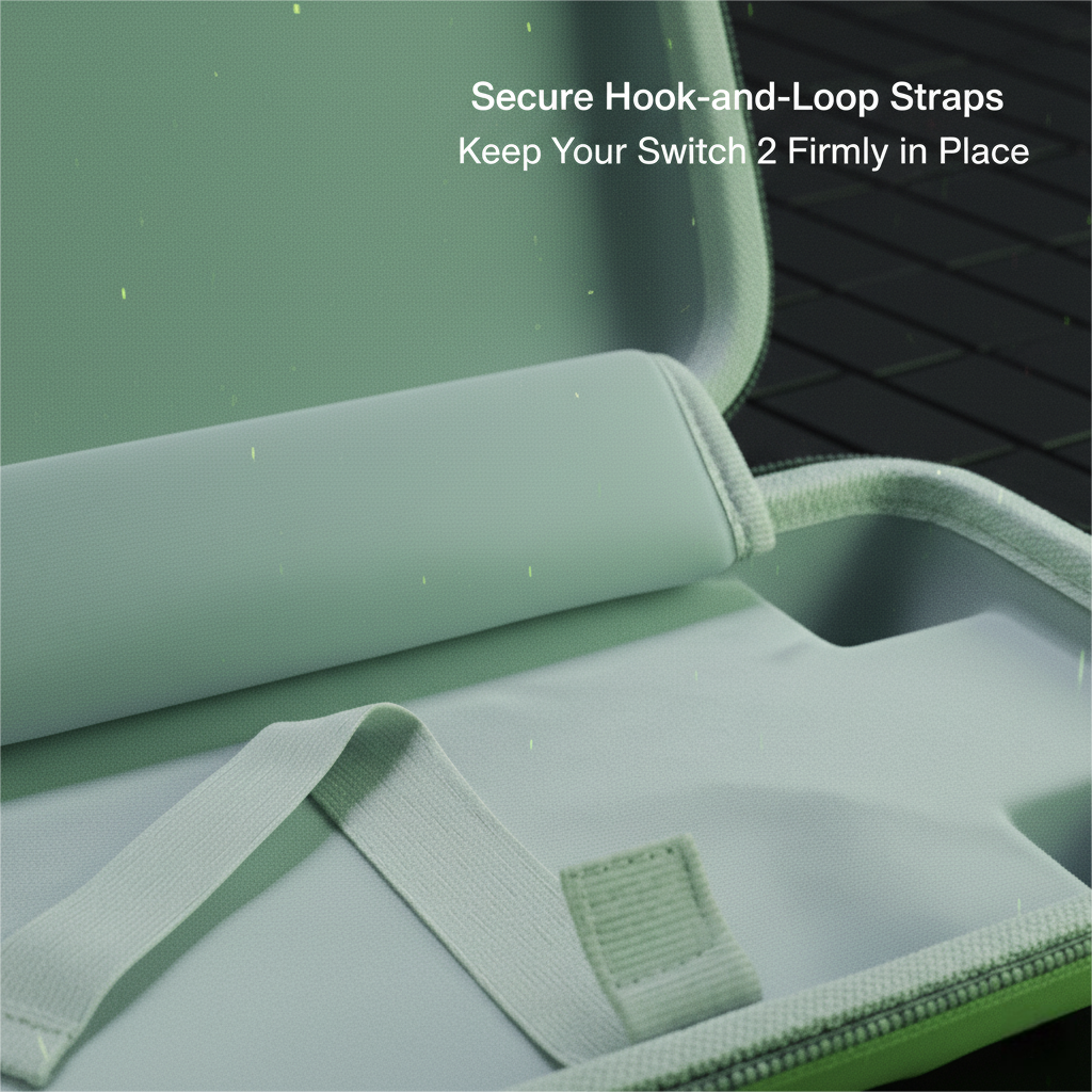 Beige Heavy-Duty EVA Hard Shell Carrying Case for Nintendo Switch 2