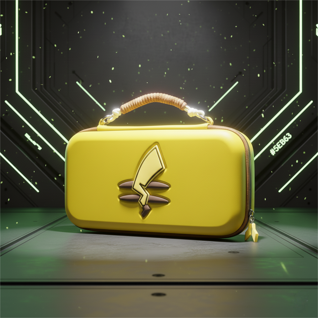 Switch 2 Travel Case - 3D Electric Tail Theme - Shockproof Hard Shell