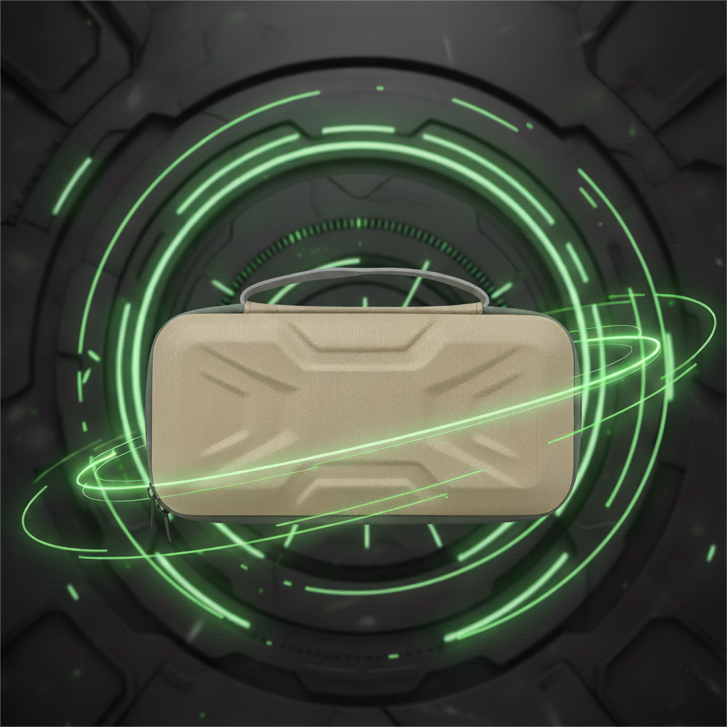 Beige Heavy-Duty EVA Hard Shell Carrying Case for Nintendo Switch 2