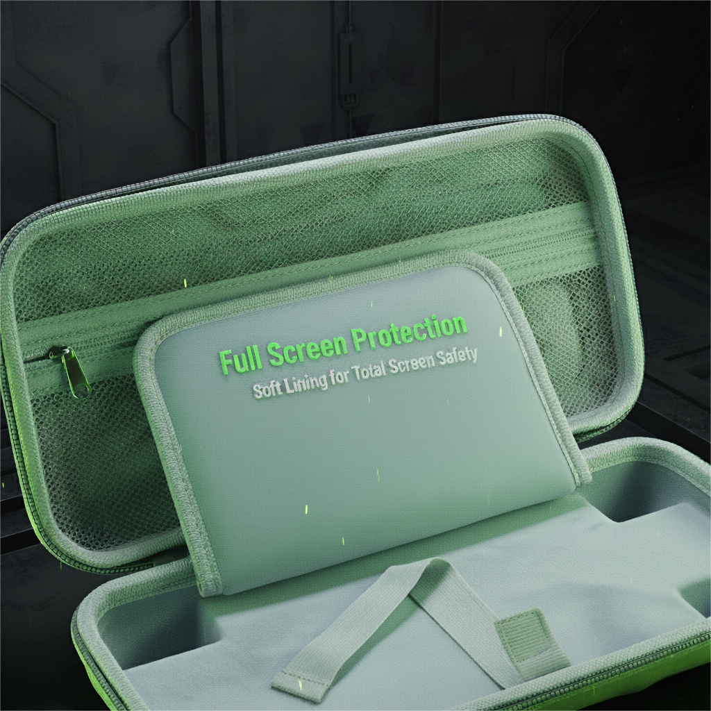 Beige Heavy-Duty EVA Hard Shell Carrying Case for Nintendo Switch 2