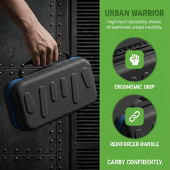 Blue Armor Hard Shell Carrying Case for Nintendo Switch 2 - 24 Game Cartridge Slots