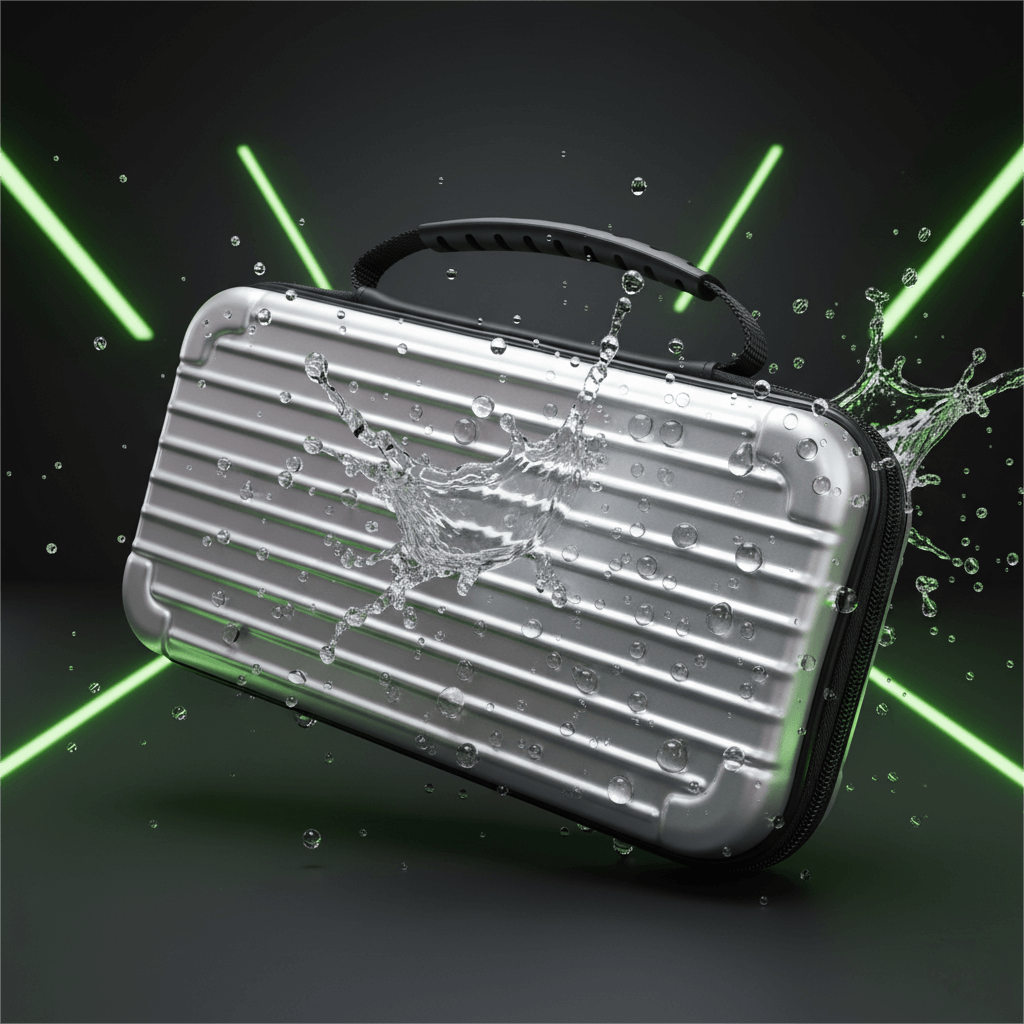 Silver Luggage-Grade Hard Shell Carrying Case for Nintendo Switch 2